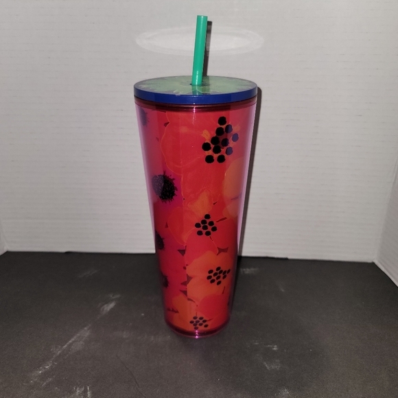 Starbucks 2022 Dancing Blooms Floral Venti Tumbler 24 oz Cold Cup - Picture 3 of 6